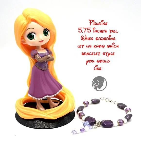 Disney theme bracelets with Rapunzel figurine included. - Picture 2 of 6